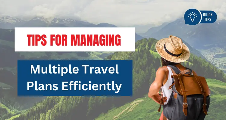 Tips for Managing Multiple Travel Plans Efficiently